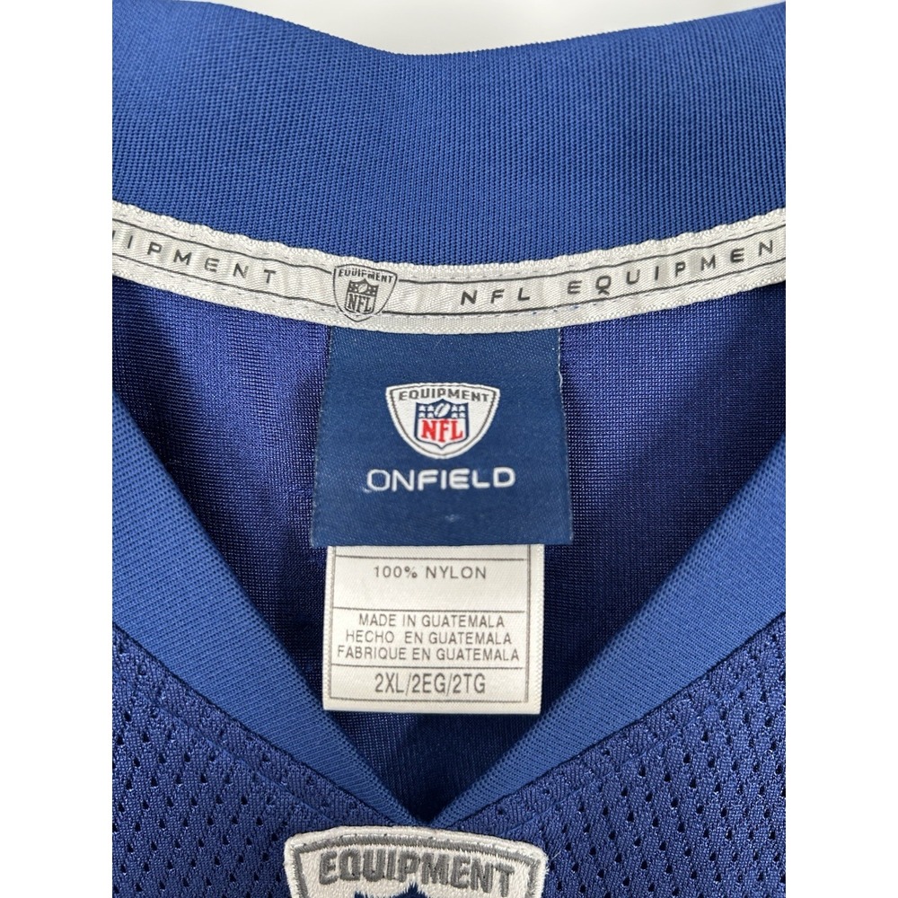 Justin Tuck New York Giants Reebok On Field Jersey Blue #91 Football Mens 2XL - Picture 3 of 10